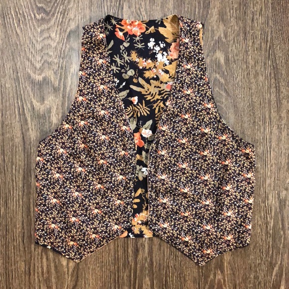 Vintage Handmade Reversible Floral Vest - Picture 10 of 16